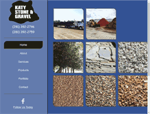 Tablet Screenshot of katystoneandgravel.com